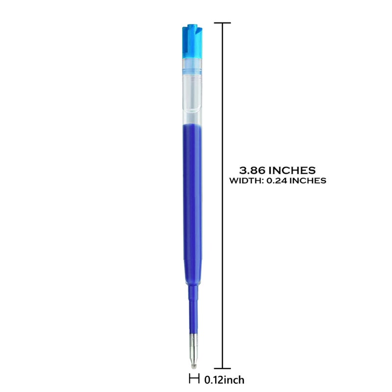 DunBong G2 Gel Ink Pen Refills, for Retractable Gel Pens, 0.5mm Fine Point, Pack of 5 (Blue) - Image 2